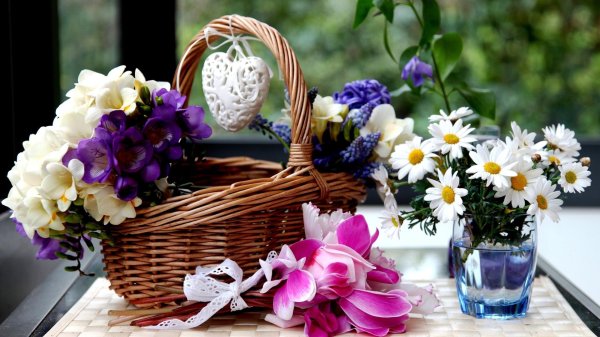 корзина цветов