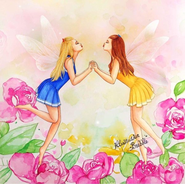 красивые рисунки подружки