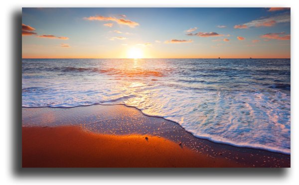 рассвет на море