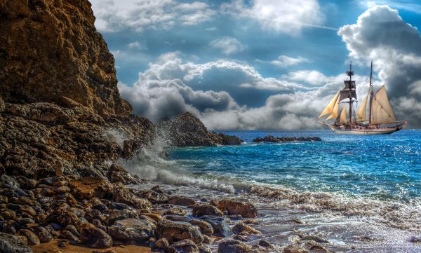 бухта парусник тортуга