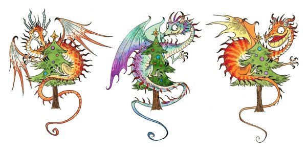 новогодние драконы