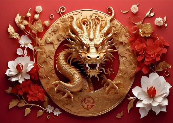 китайский символ дракона