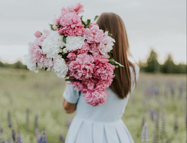 фотосессия с пионами