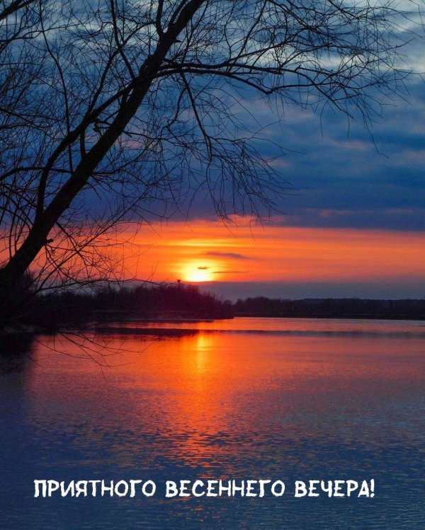 весенний закат