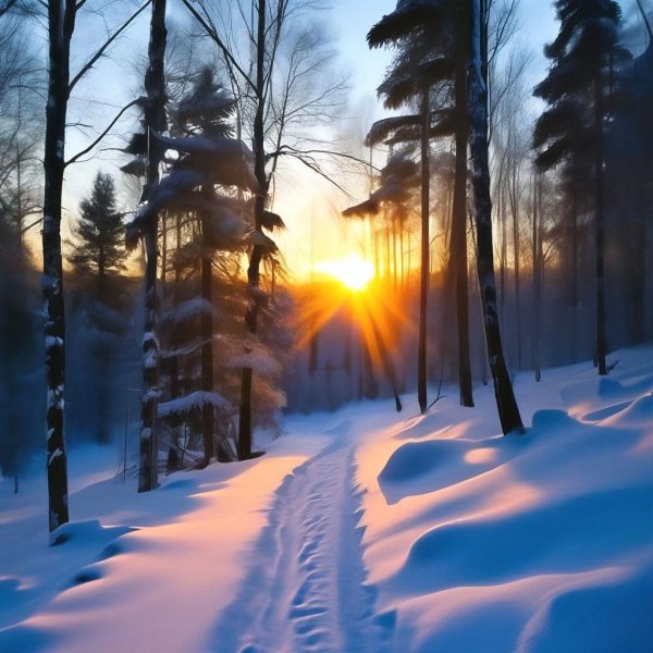 природа зимняя