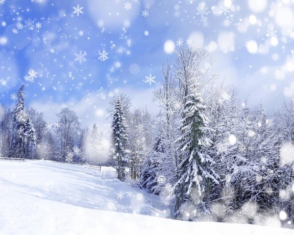 зимние фоны