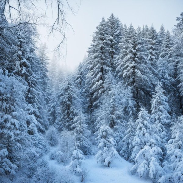 красивые зимние пейзажи