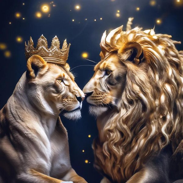 львица с короной