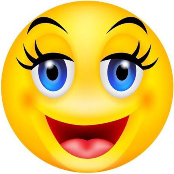 улыбается смайлик
