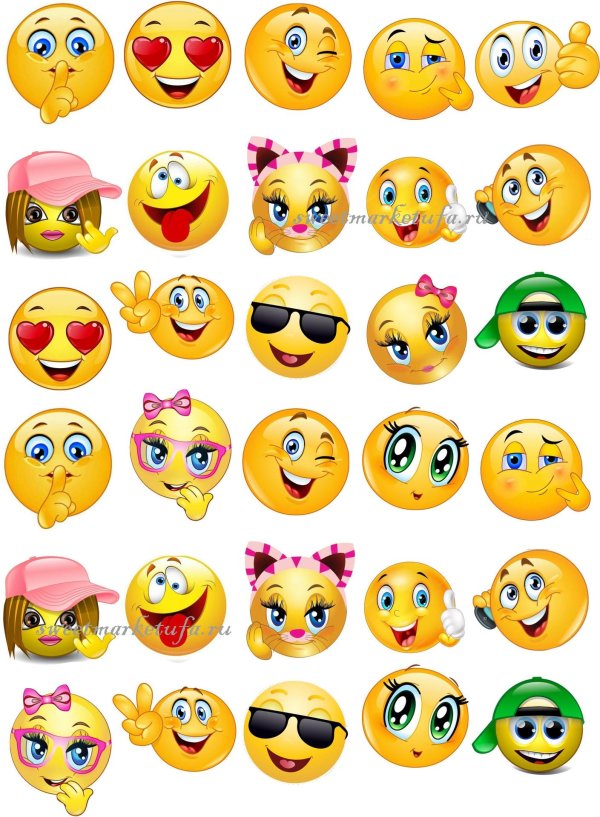 набор смайликов