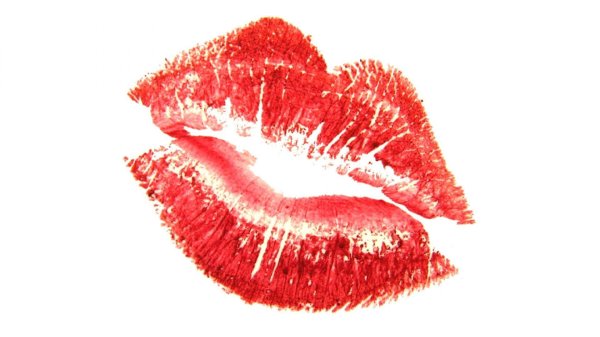 отпечаток губной помады