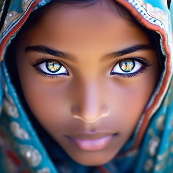 красивая глаза