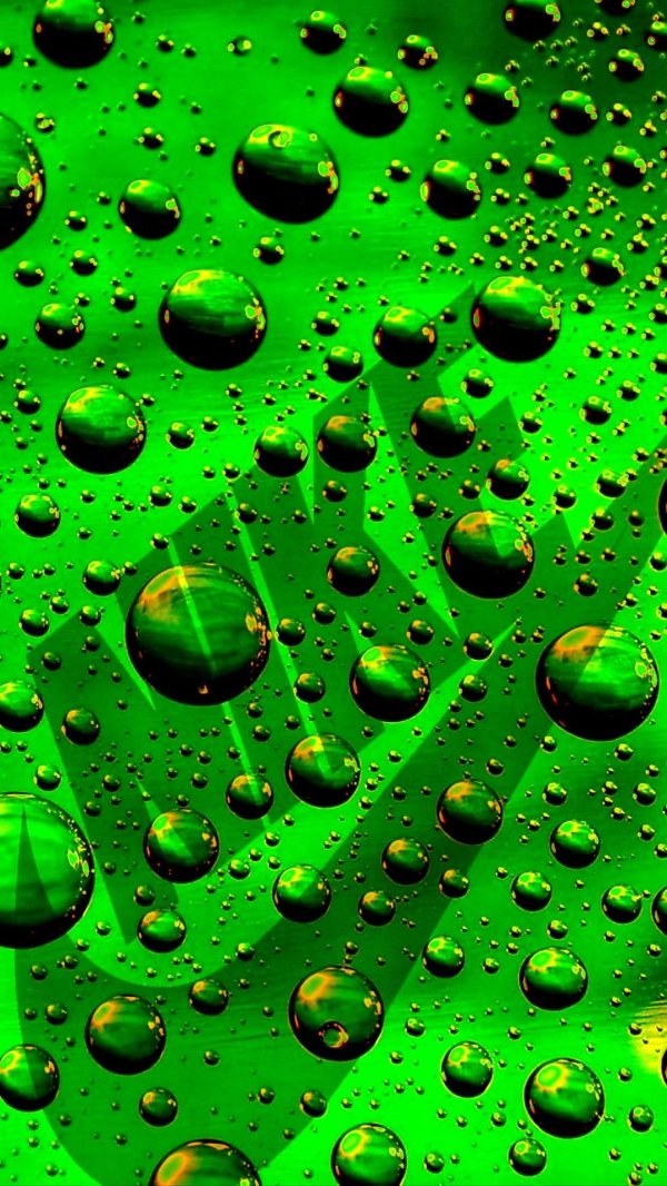 зеленые капли