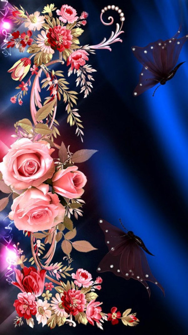 цветочные фоны