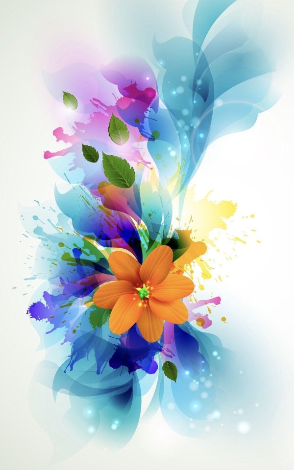 абстракция цветов