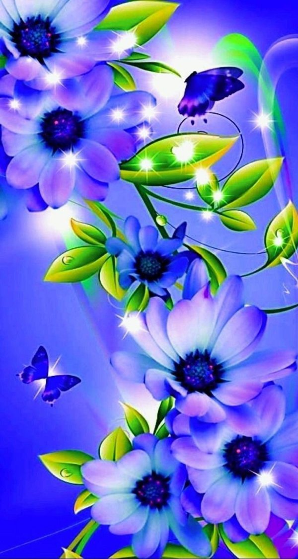 цветочные фоны