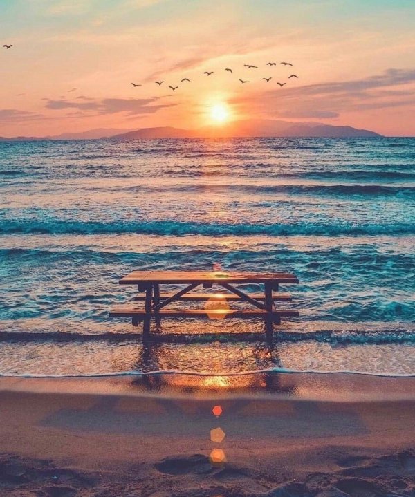 море солнце