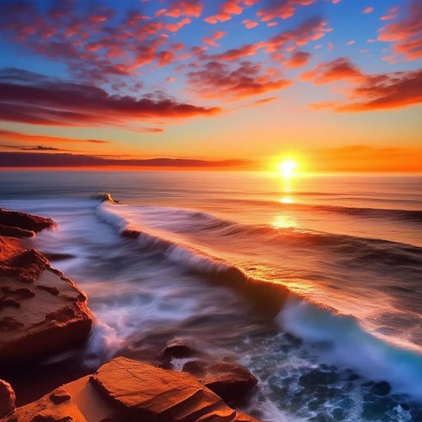 красивые закаты на море