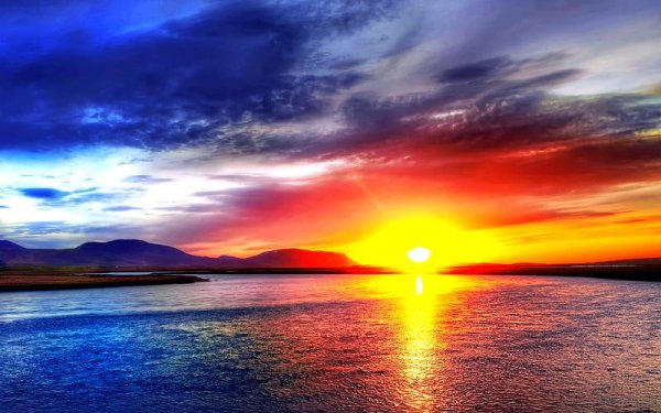 рассвет на море