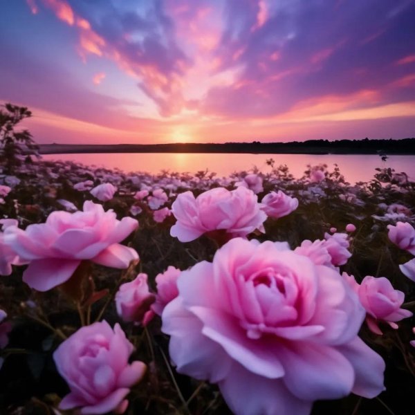 розовые закаты
