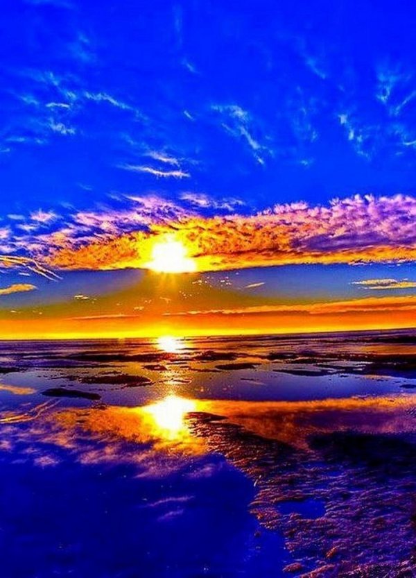 рассвет на море