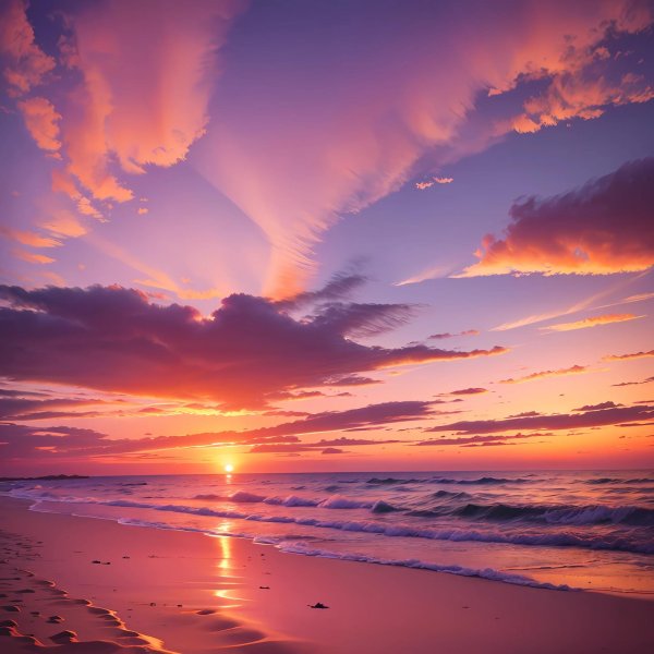 розовые закаты