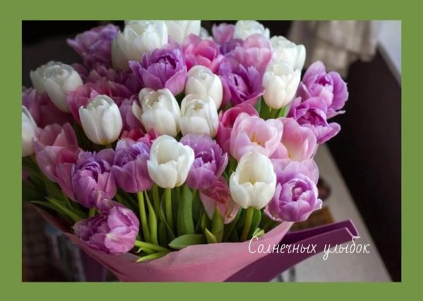 тюльпаны букетик