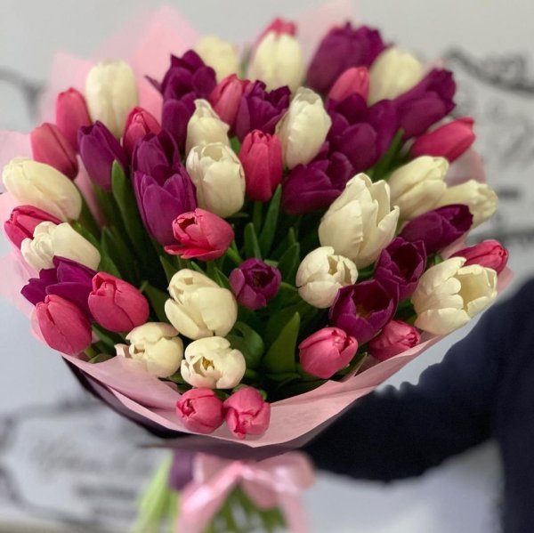 51 пионовидный тюльпан микс