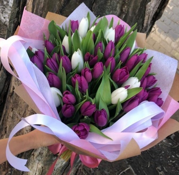 тюльпаны букеты красивые