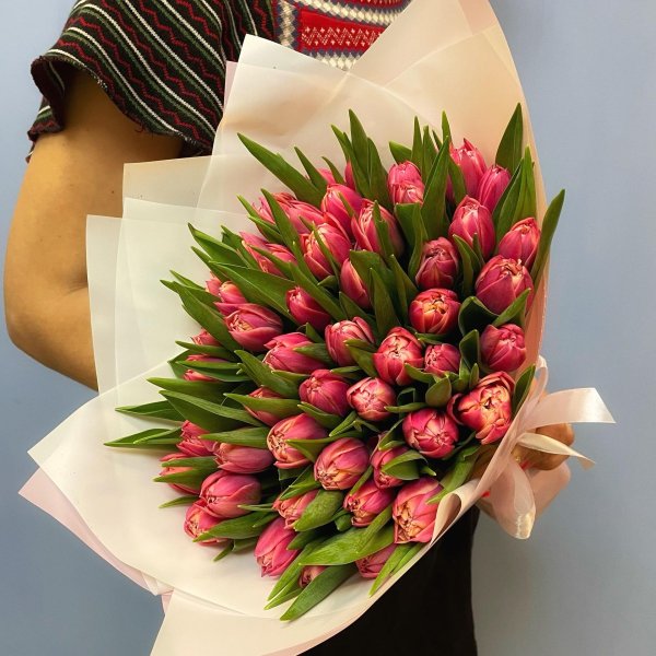 пионовидные тюльпаны коламбус