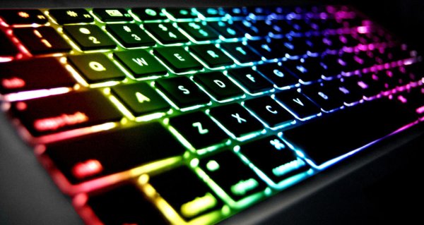 смотри как клавиатура светится