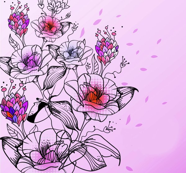 цветок абстракция