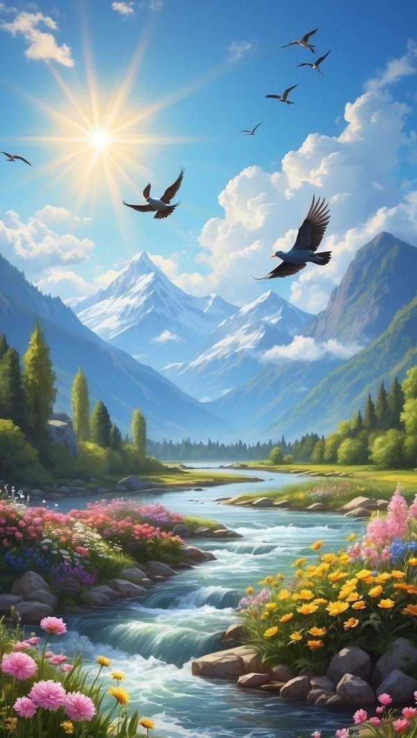 природа картина