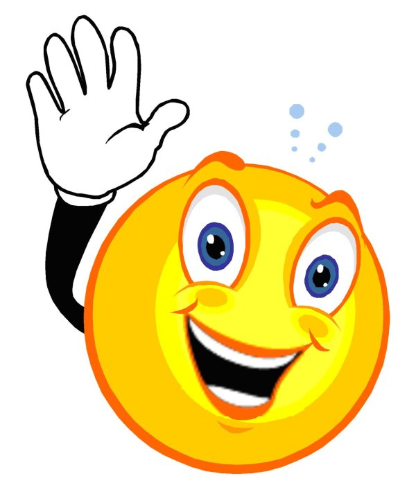 смайлик приветствие рукой