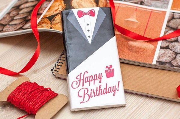 открытка с др мужчине стильная