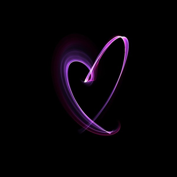 фиолетовое сердечко