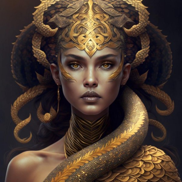 женщина змея