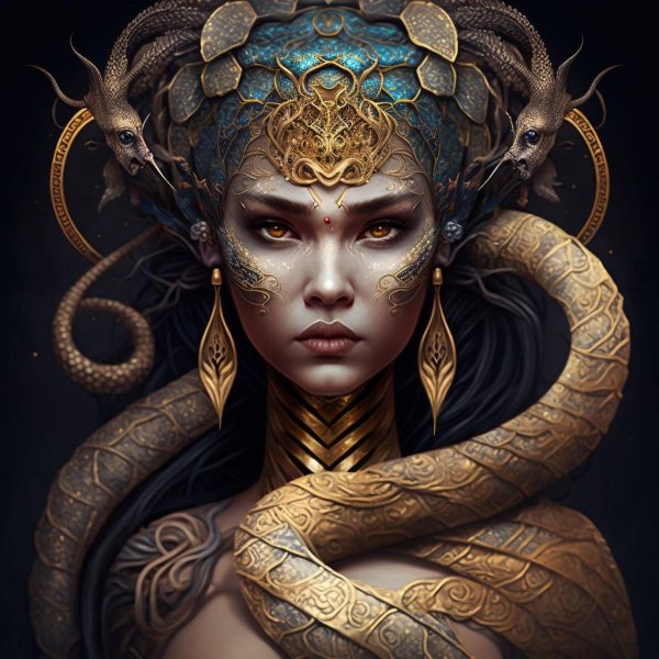 женщина змея