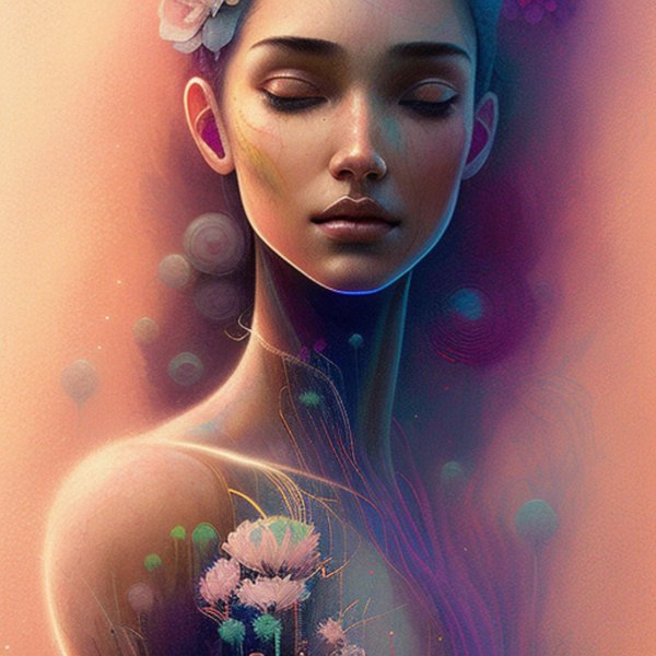 красивые девушки нарисованные нейросетью