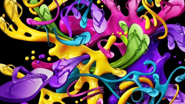 разноцветные краски