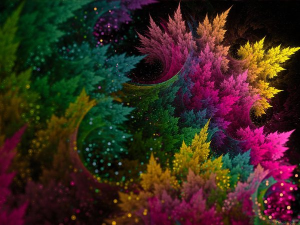 цветные фракталы