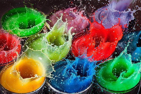 цветные капли