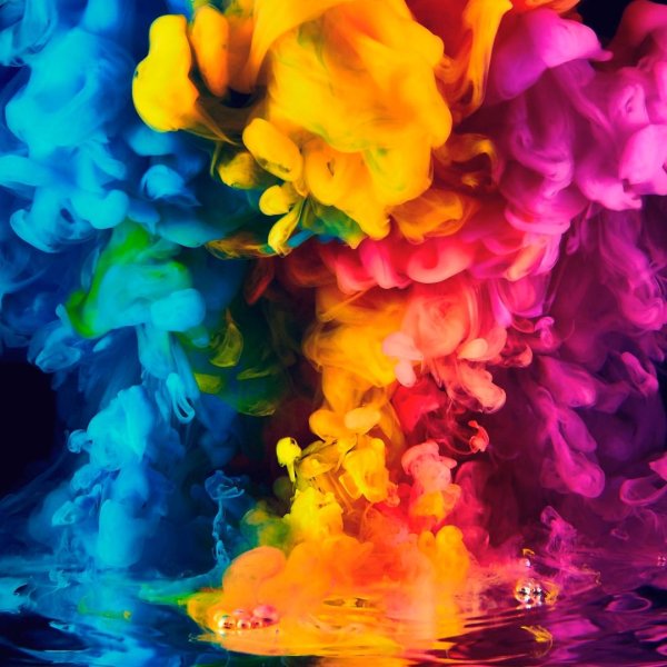 разноцветный дым