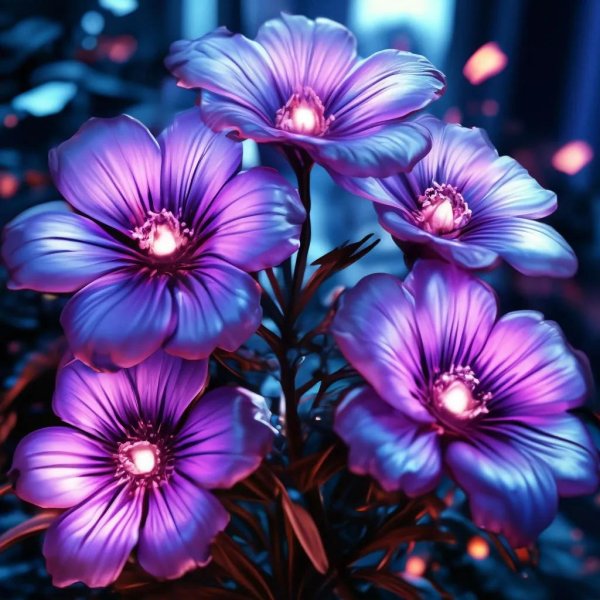 фиолетовые цветки