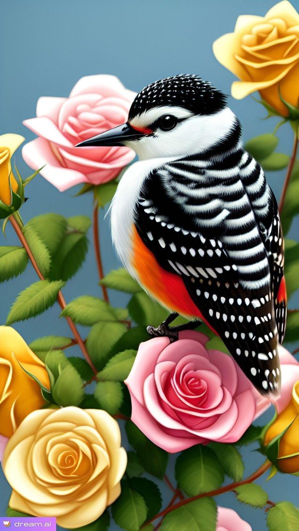 птица дятел