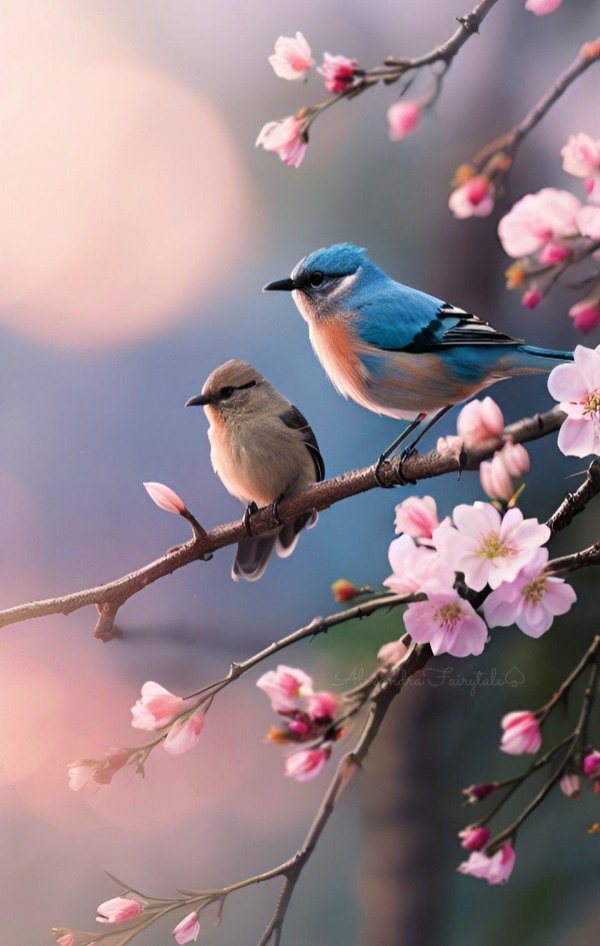 весна птички