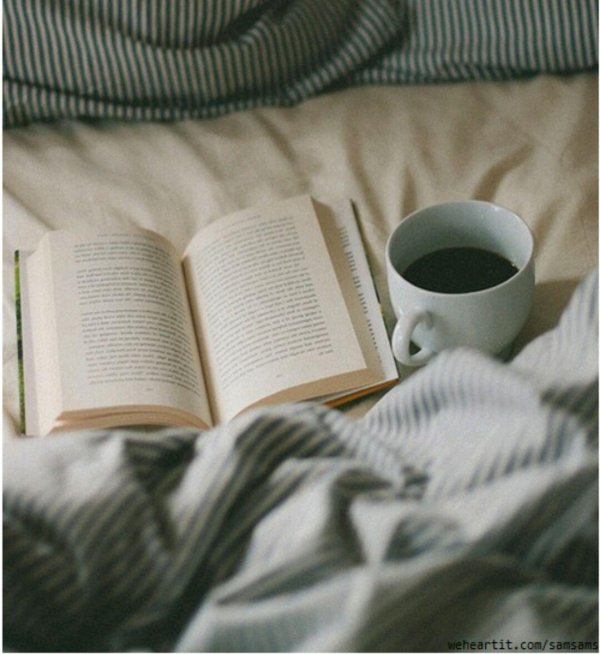 coffee and book