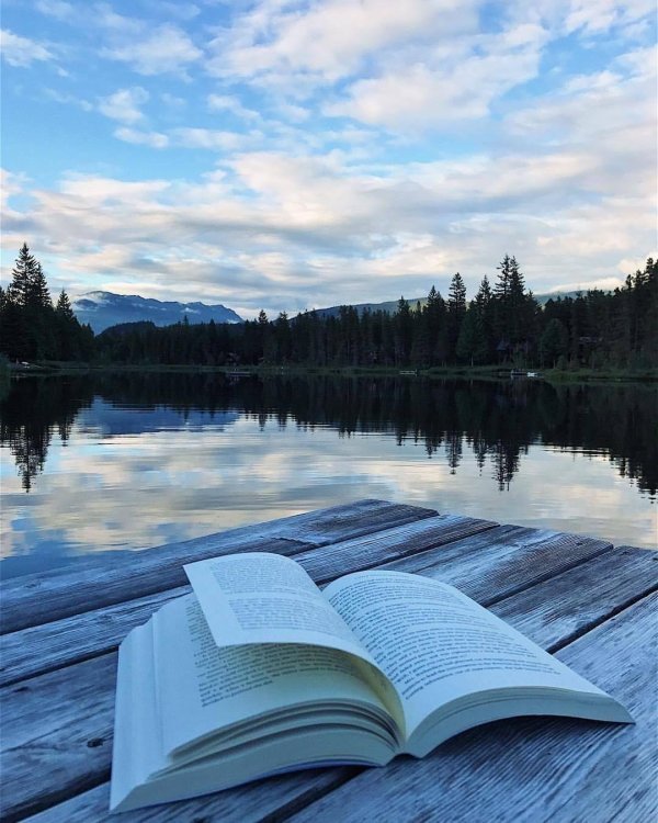 чтение на природе