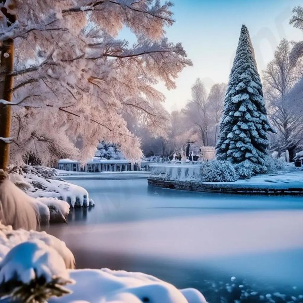 красивые зимние пейзажи