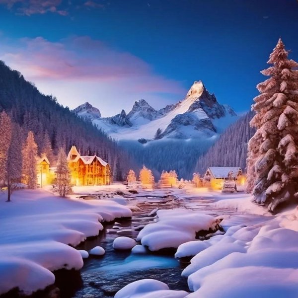 красивая зима